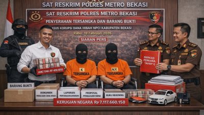Satreskrim Polrestro Bekasi Ungkap Dugaan Korupsi Dana Hibah NPCI, Dua Tersangka Diserahkan ke Kejaksaan